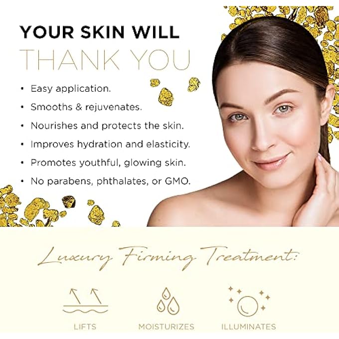 AZURE DERMATOLOGIST TESTED 24K GOLD & COLLAGEN FACE MOISTURIZER - K BEAUTY ANTI-AGING FACE CREAM FOR FIRMING & SKIN TIGHTENING FACE CREAM - KOREAN SKINCARE - ALL SKIN TYPE 1.69 FL OZ - Image 4